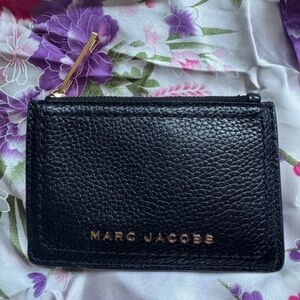 Marc Jacobs Black Leather Card Holder